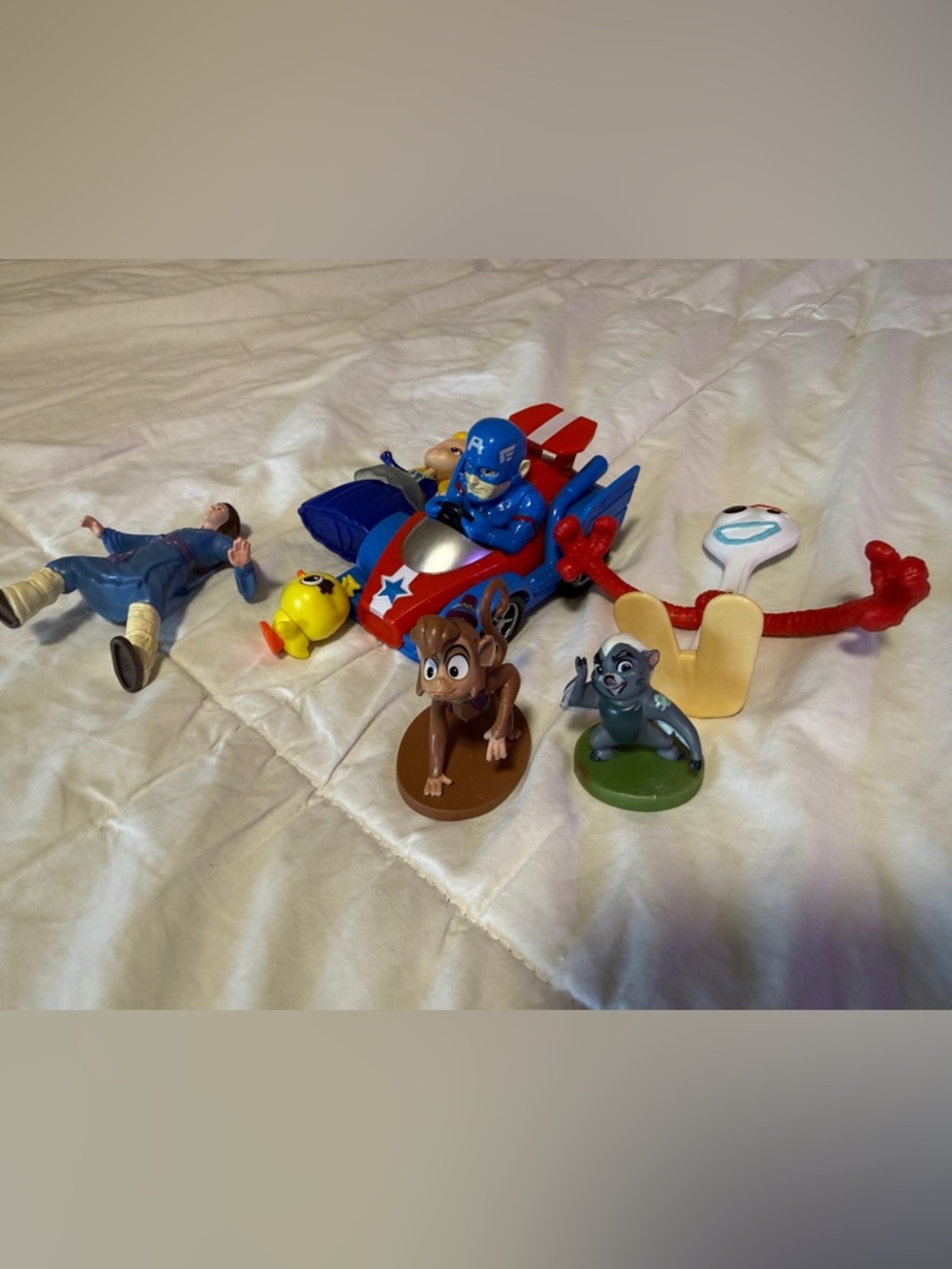 Random cluster of kids toys